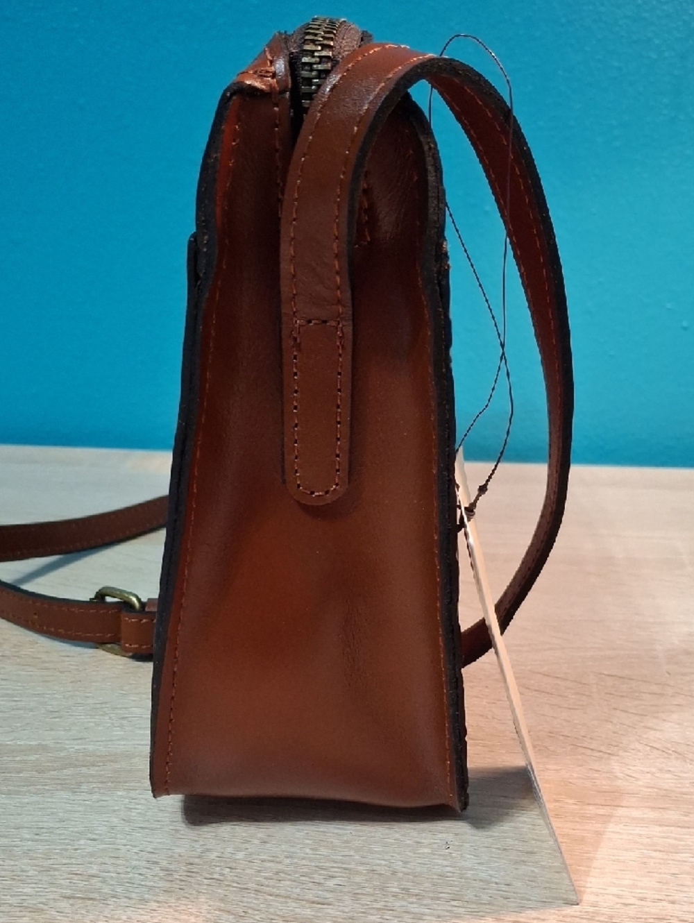 Patricia Nash Tooled Vallata Leather Crossbody - Florence Brown Nwt - Picture 2 of 14